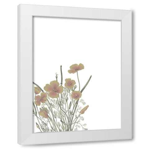 Wildflowers II White Modern Wood Framed Art Print by Wieners, Valerie