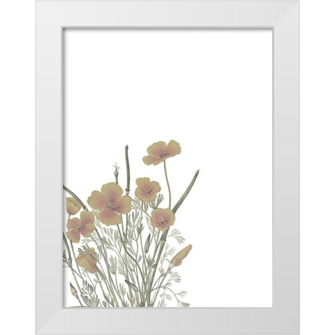 Wildflowers II White Modern Wood Framed Art Print by Wieners, Valerie