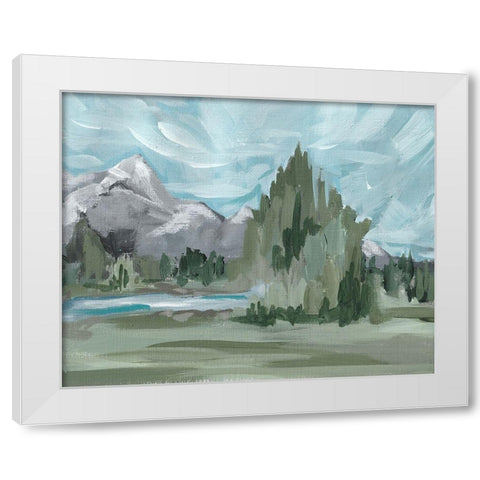 Landscape II White Modern Wood Framed Art Print by Wieners, Valerie