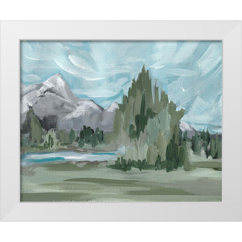 Landscape II White Modern Wood Framed Art Print by Wieners, Valerie