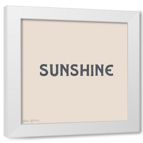 Sunshine White Modern Wood Framed Art Print by Wieners, Valerie
