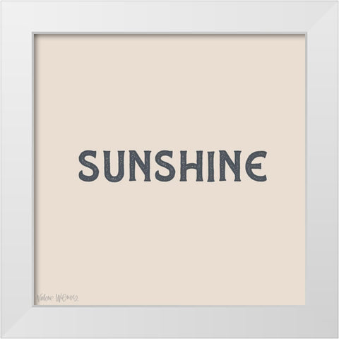 Sunshine White Modern Wood Framed Art Print by Wieners, Valerie