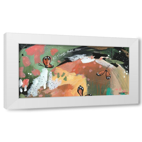 All Things New White Modern Wood Framed Art Print by Wieners, Valerie