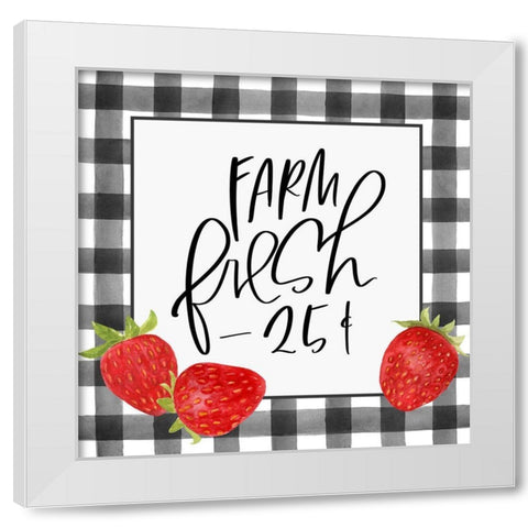 Farm Fresh White Modern Wood Framed Art Print by Wieners, Valerie