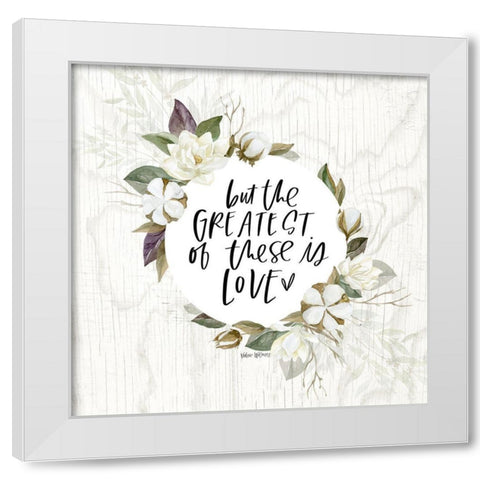 The Greatest White Modern Wood Framed Art Print by Wieners, Valerie