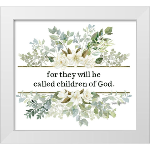 Children of God White Modern Wood Framed Art Print by Wieners, Valerie