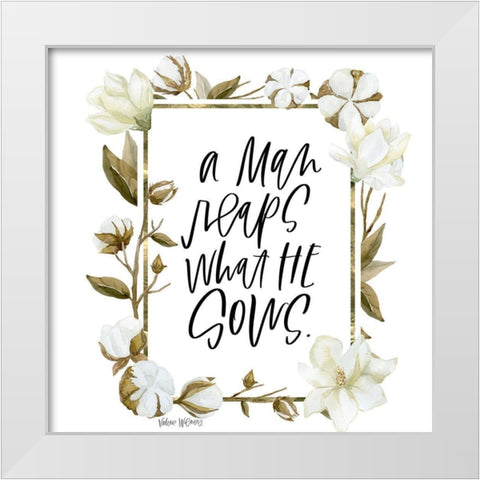 Reaps White Modern Wood Framed Art Print by Wieners, Valerie