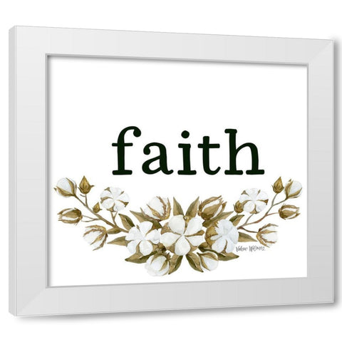 Faith White Modern Wood Framed Art Print by Wieners, Valerie