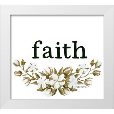 Faith White Modern Wood Framed Art Print by Wieners, Valerie