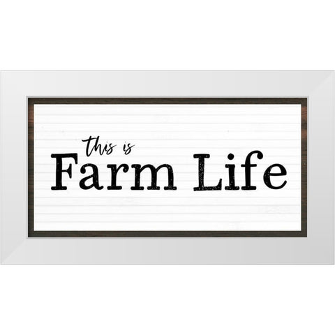 Farm Life White Modern Wood Framed Art Print by Wieners, Valerie
