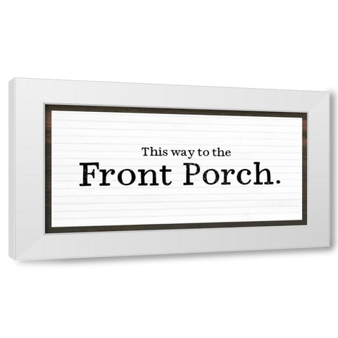 Front Porch White Modern Wood Framed Art Print by Wieners, Valerie