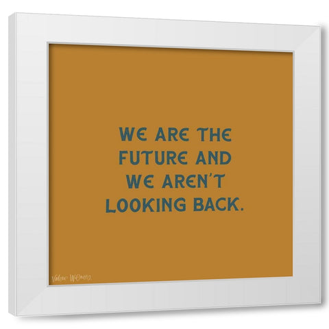 The Future White Modern Wood Framed Art Print by Wieners, Valerie