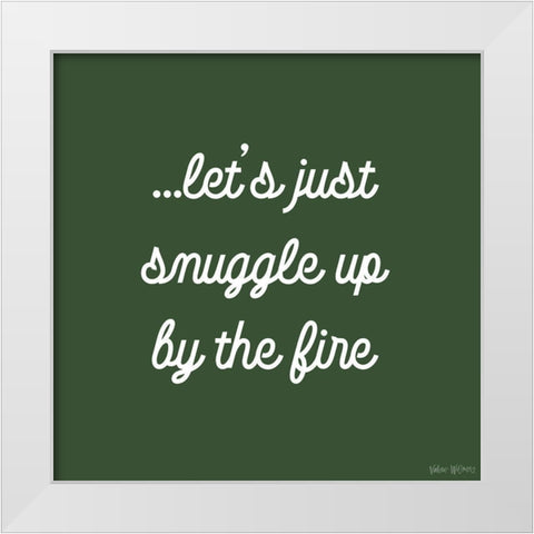 Snuggle Up White Modern Wood Framed Art Print by Wieners, Valerie