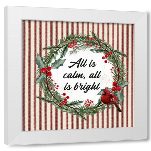 All is Calm White Modern Wood Framed Art Print by Wieners, Valerie