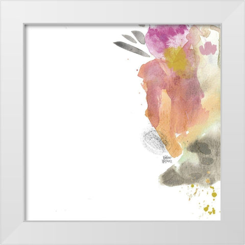 Boho III White Modern Wood Framed Art Print by Wieners, Valerie