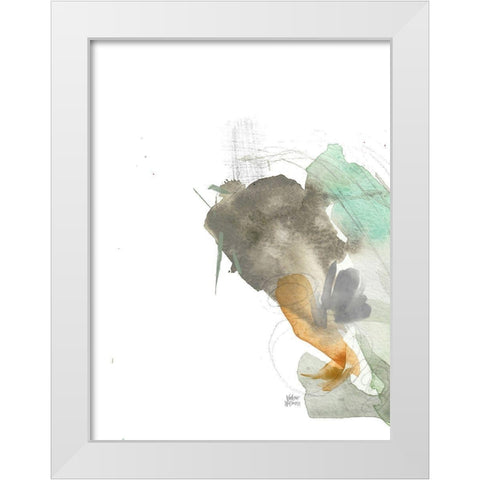 Earthy Abstract VI White Modern Wood Framed Art Print by Wieners, Valerie