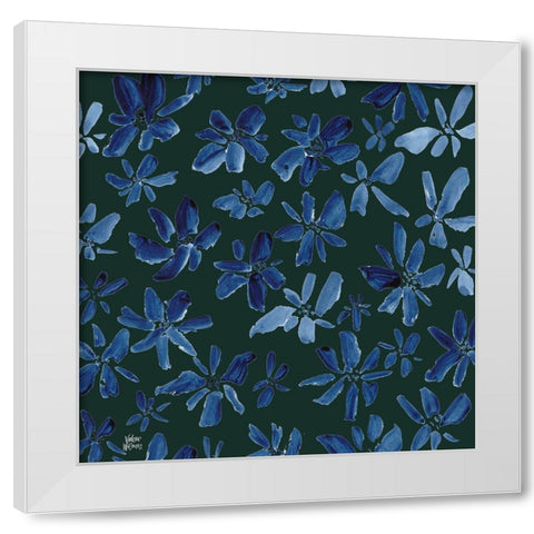 Calm Floral White Modern Wood Framed Art Print by Wieners, Valerie