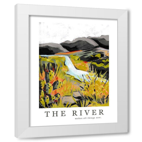 The River White Modern Wood Framed Art Print by Wieners, Valerie