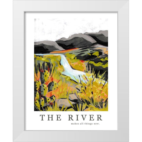 The River White Modern Wood Framed Art Print by Wieners, Valerie