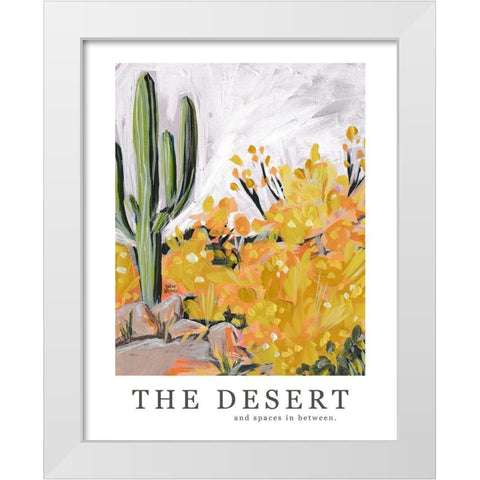 The Desert White Modern Wood Framed Art Print by Wieners, Valerie