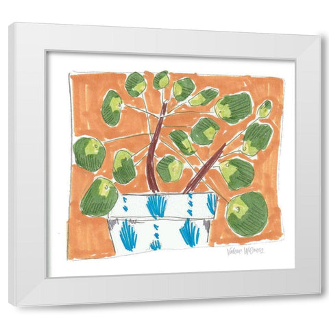 Money Plant II White Modern Wood Framed Art Print by Wieners, Valerie