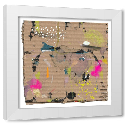 Cool and Square White Modern Wood Framed Art Print by Wieners, Valerie