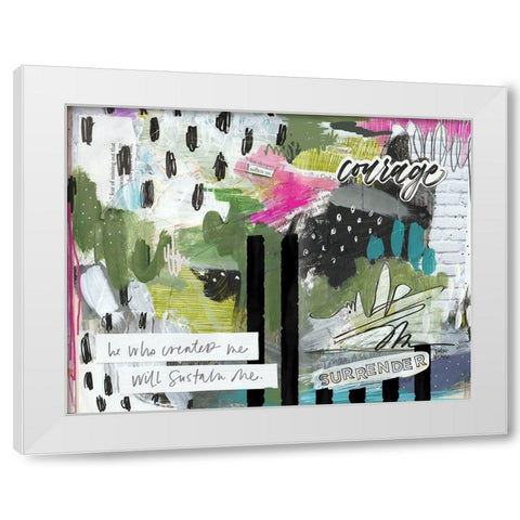 He Who Created Me White Modern Wood Framed Art Print by Wieners, Valerie