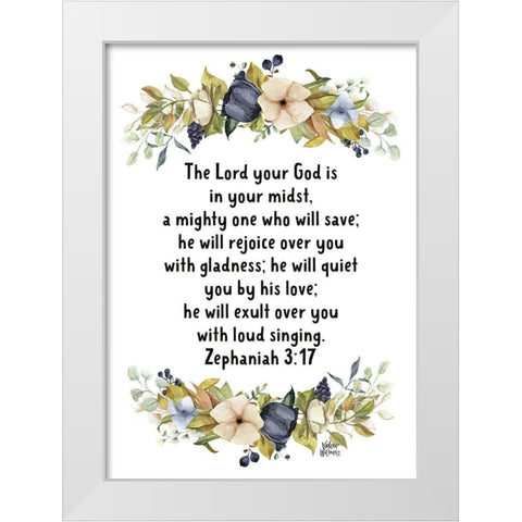 Zeph White Modern Wood Framed Art Print by Wieners, Valerie