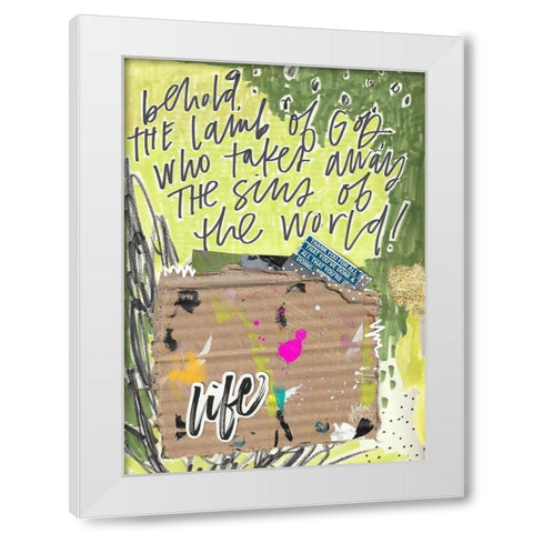 Behold White Modern Wood Framed Art Print by Wieners, Valerie