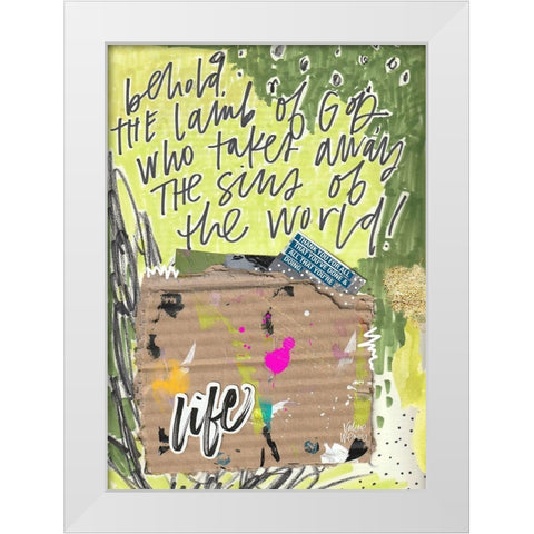 Behold White Modern Wood Framed Art Print by Wieners, Valerie