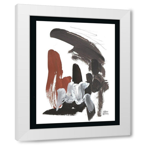 Noir One White Modern Wood Framed Art Print by Wieners, Valerie
