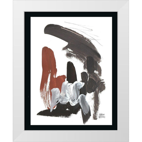 Noir One White Modern Wood Framed Art Print by Wieners, Valerie