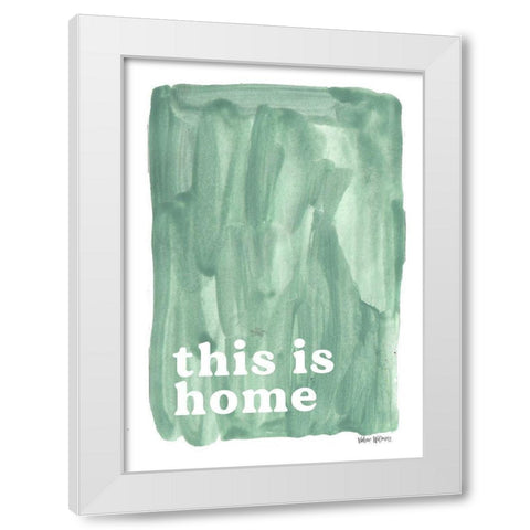 This is Home White Modern Wood Framed Art Print by Wieners, Valerie