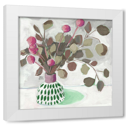 Christmas Pot White Modern Wood Framed Art Print by Wieners, Valerie