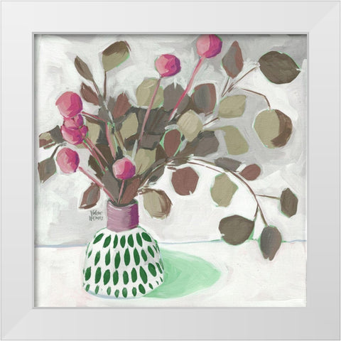 Christmas Pot White Modern Wood Framed Art Print by Wieners, Valerie