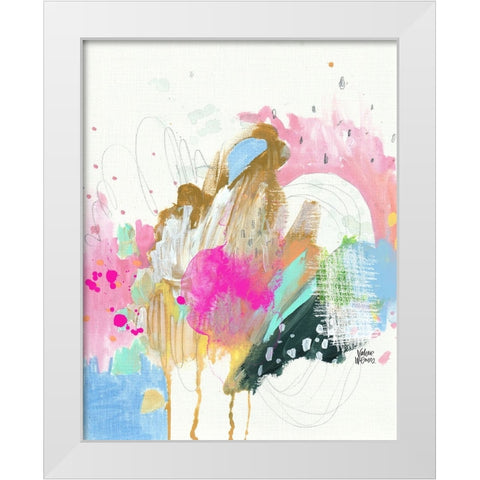 Confetti II White Modern Wood Framed Art Print by Wieners, Valerie