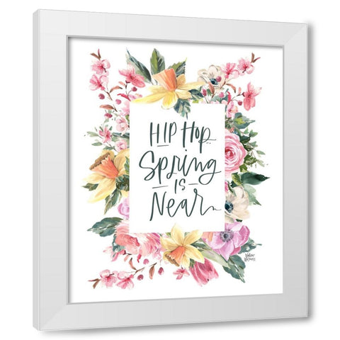 Hip Hop White Modern Wood Framed Art Print by Wieners, Valerie