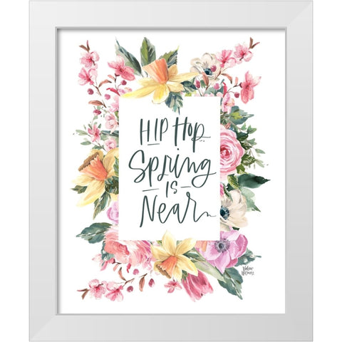 Hip Hop White Modern Wood Framed Art Print by Wieners, Valerie