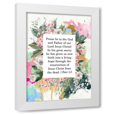 Praise Be White Modern Wood Framed Art Print by Wieners, Valerie