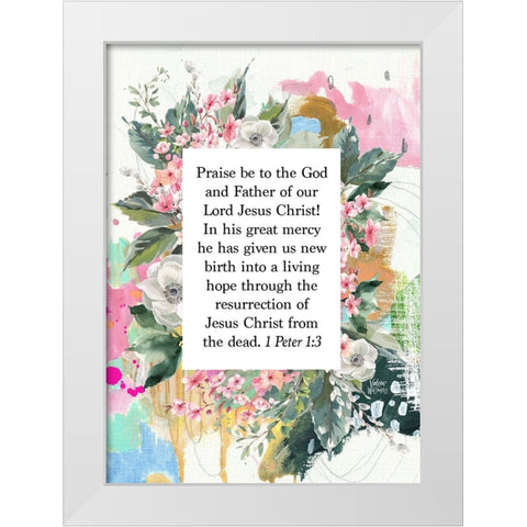 Praise Be White Modern Wood Framed Art Print by Wieners, Valerie