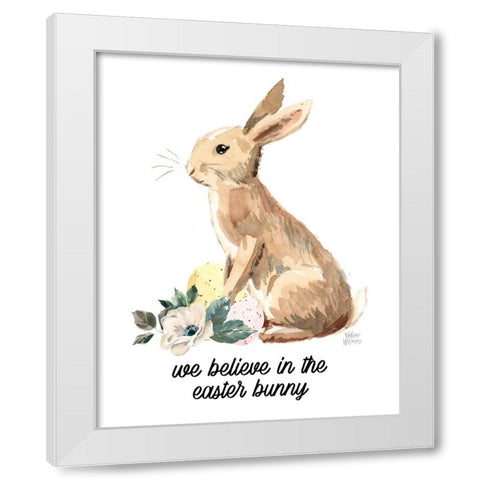 We Believe White Modern Wood Framed Art Print by Wieners, Valerie