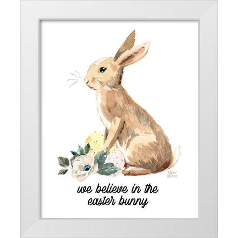 We Believe White Modern Wood Framed Art Print by Wieners, Valerie