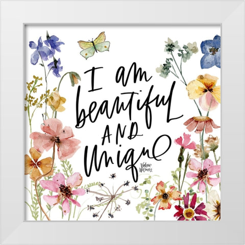 Beautiful and Unique White Modern Wood Framed Art Print by Wieners, Valerie