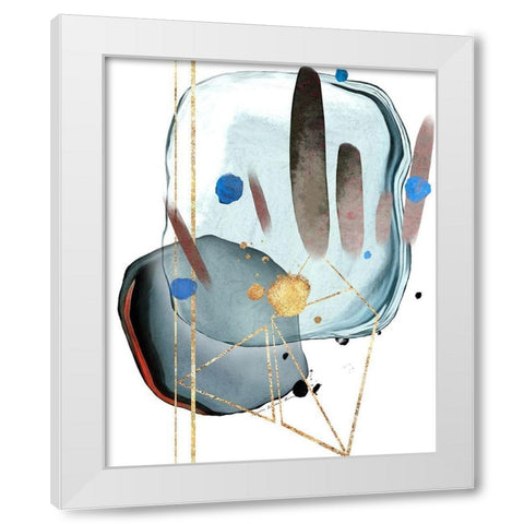 Baby Steps White Modern Wood Framed Art Print by Burney, Yvonne Coleman