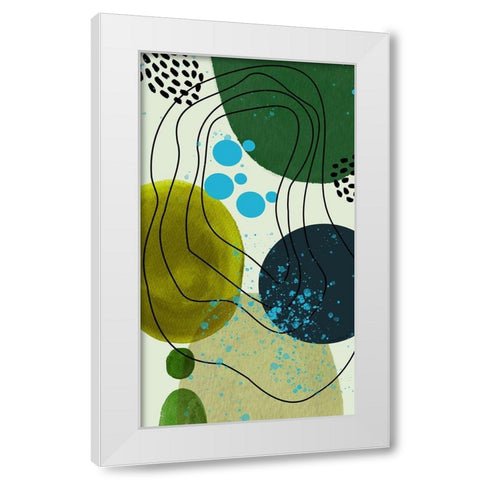 Spring Peeking Through White Modern Wood Framed Art Print by Burney, Yvonne Coleman