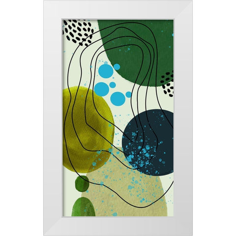 Spring Peeking Through White Modern Wood Framed Art Print by Burney, Yvonne Coleman