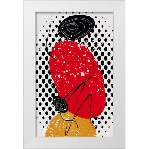 Spicy White Modern Wood Framed Art Print by Burney, Yvonne Coleman