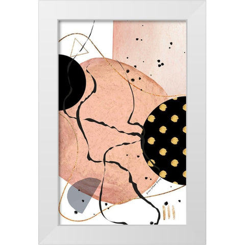 Lost in the Lines White Modern Wood Framed Art Print by Burney, Yvonne Coleman