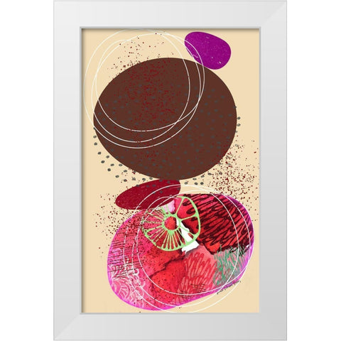 Gotcha White Modern Wood Framed Art Print by Burney, Yvonne Coleman