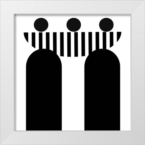 Boat Ride White Modern Wood Framed Art Print by Burney, Yvonne Coleman